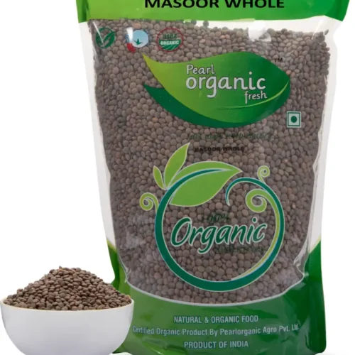 Pearl Organic Fresh Masoor Whole 500 g