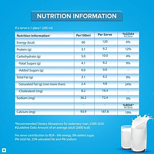 Nestle A+ Toned Milk, 1 L