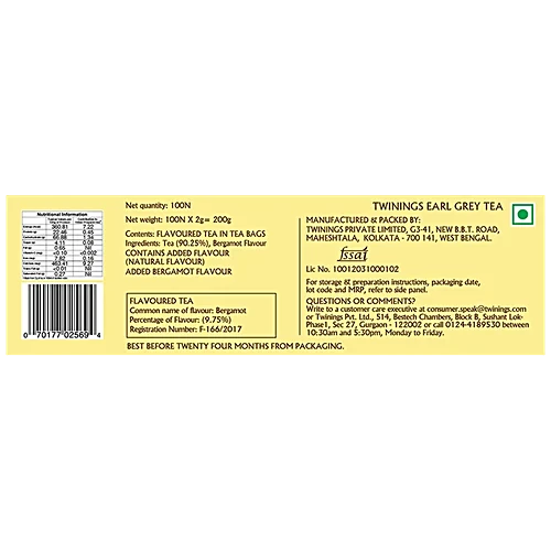 Twinings Earl Grey Tea, 100 Bags
