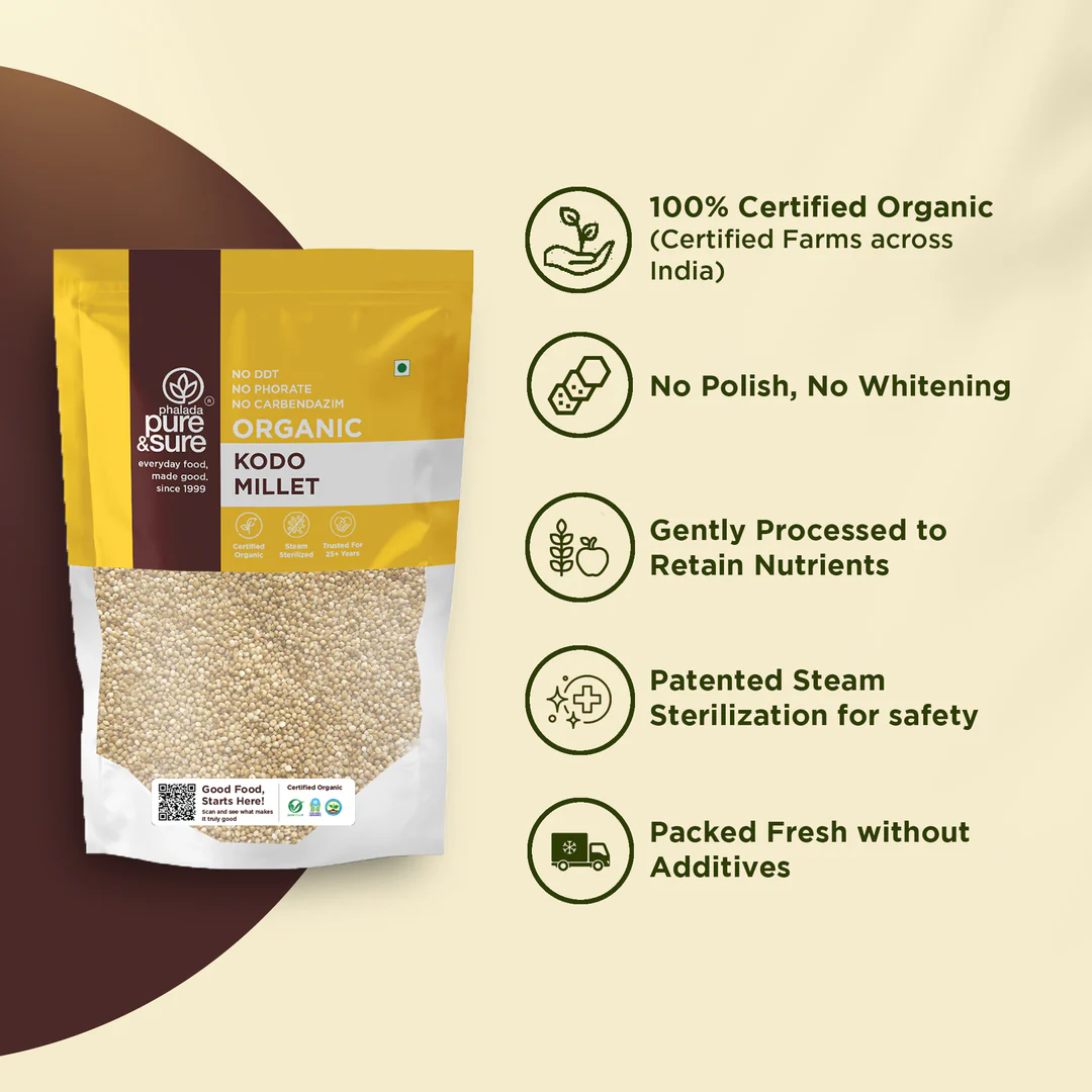 Pure & Sure Organic Kodo Millet, 500 g