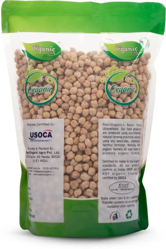 Pearl Organic Fresh Kabuli Chana (Whole) 500 g - Image 2