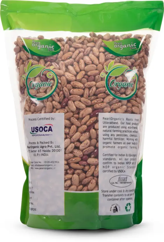 Pearl Organic Fresh Rajma Chithra (Whole) 500 g