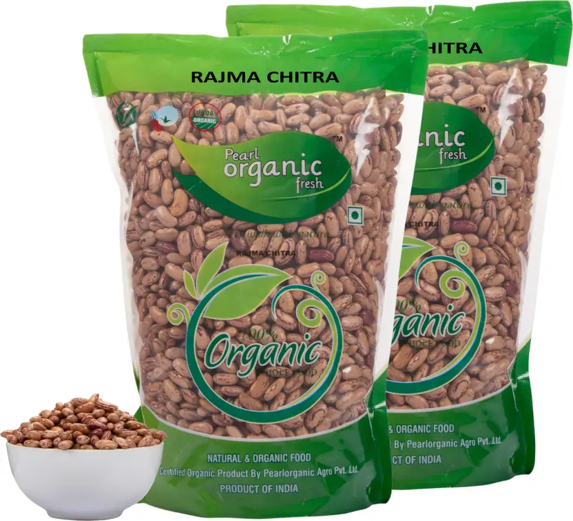 Pearl Organic Fresh Rajma Chithra (Whole) 500 g