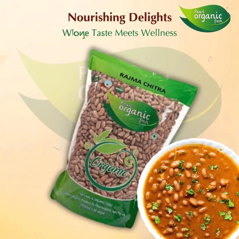 Pearl Organic Fresh Rajma Chithra (Whole) 500 g