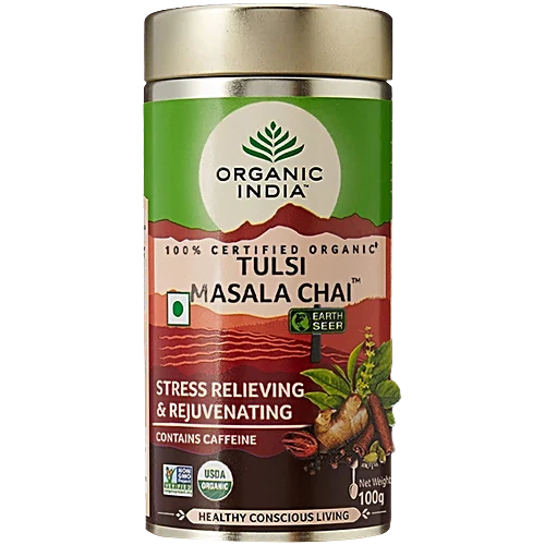 Organic India Tulsi Masala Chai, 100 g