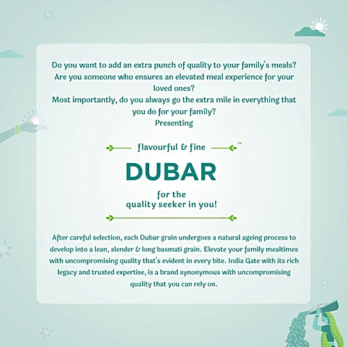 India Gate Dubar Basmati Rice, 5 kg