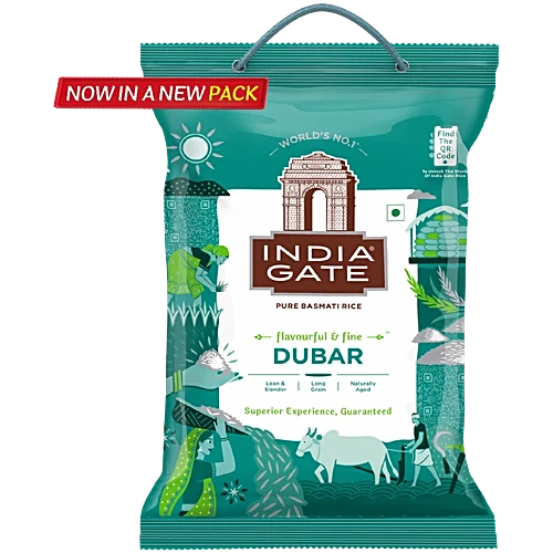 India Gate Dubar Basmati Rice, 5 kg
