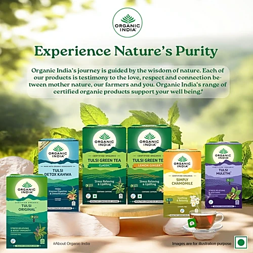 Organic India Tulsi Ginger Tea, 25 Bags