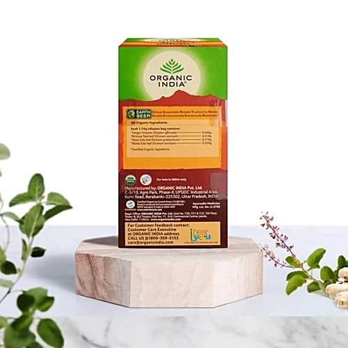 Organic India Tulsi Ginger Tea, 25 Bags