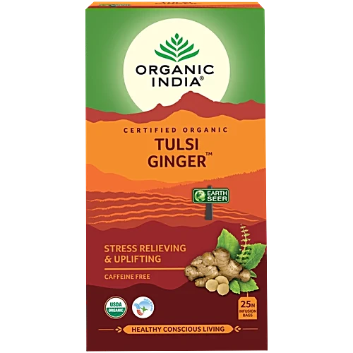 Organic India Tulsi Ginger Tea, 25 Bags