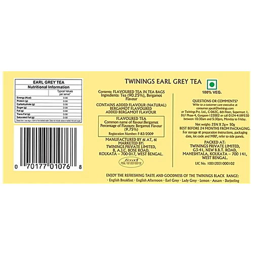Twinings Earl Grey Tea, 25 Bags