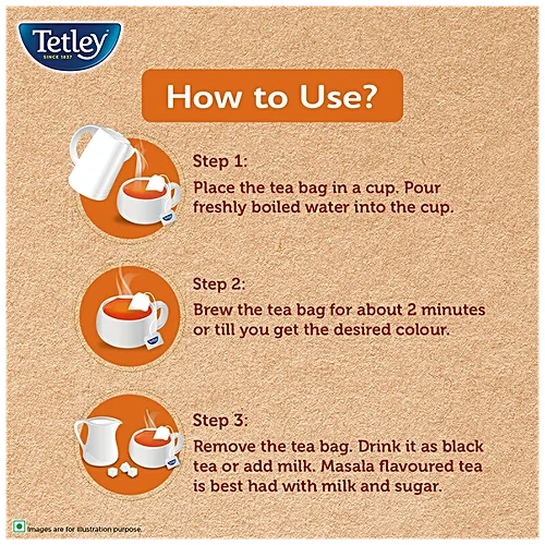 Tetley Masala Chai Flavoured Tea, 50 Bags