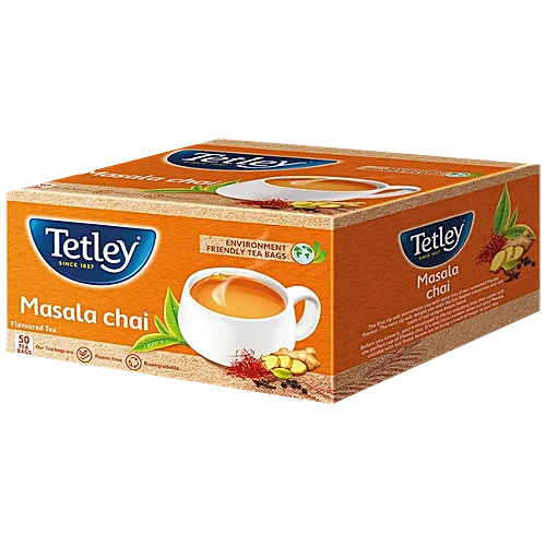 Tetley Masala Chai Flavoured Tea, 50 Bags