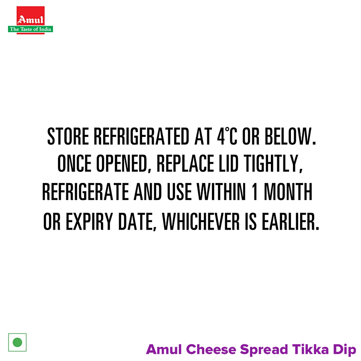 Amul Processed Cheese Spread - Tikka Dip, Made from Pure Milk, 200 g Tub