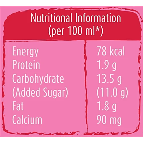 Mother Dairy Lassi - Strawberry, 180 ml Bottle