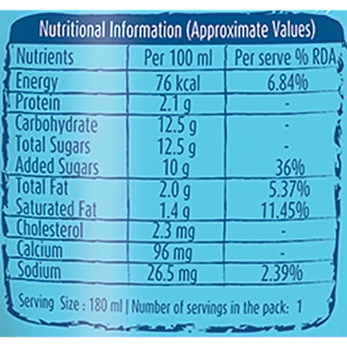 Mother Dairy Lassi - Sweet, 180 ml Bottle