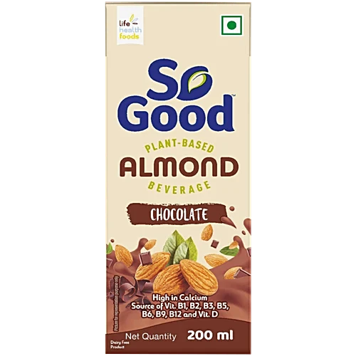 So Good Plant-Based Almond Beverage - Chocolate, 200 ml