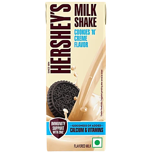 Hershey's Cookies N Creme Flavor Milkshake, 180 ml