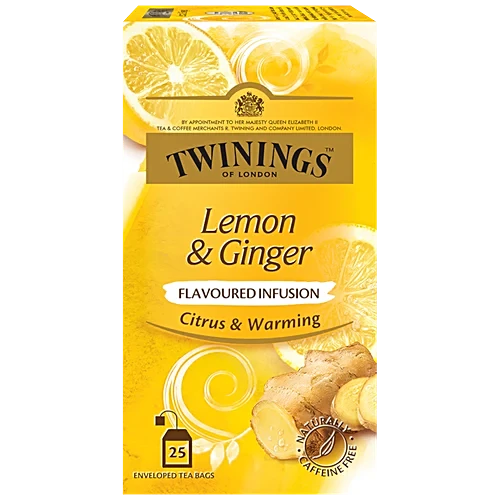 Twinings Infusion Tea - Lemon & Ginger, 25 Bags
