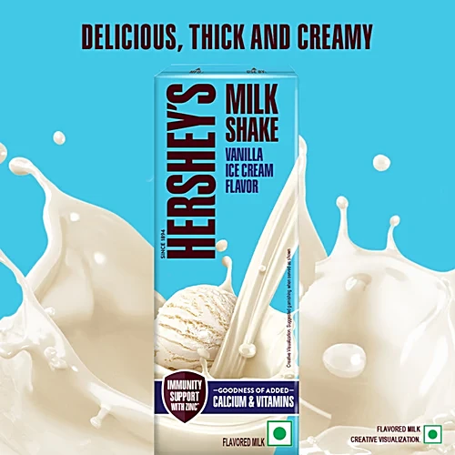 Hershey's Vanilla Ice Cream Flavor Milkshake, 180 ml