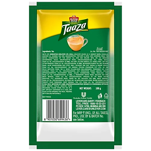 Brooke Bond Taaza Leaf Tea, 100 g