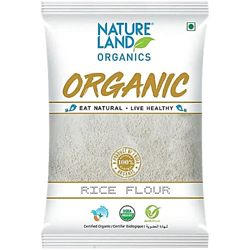 Natureland Organics Rice Flour, 500 g