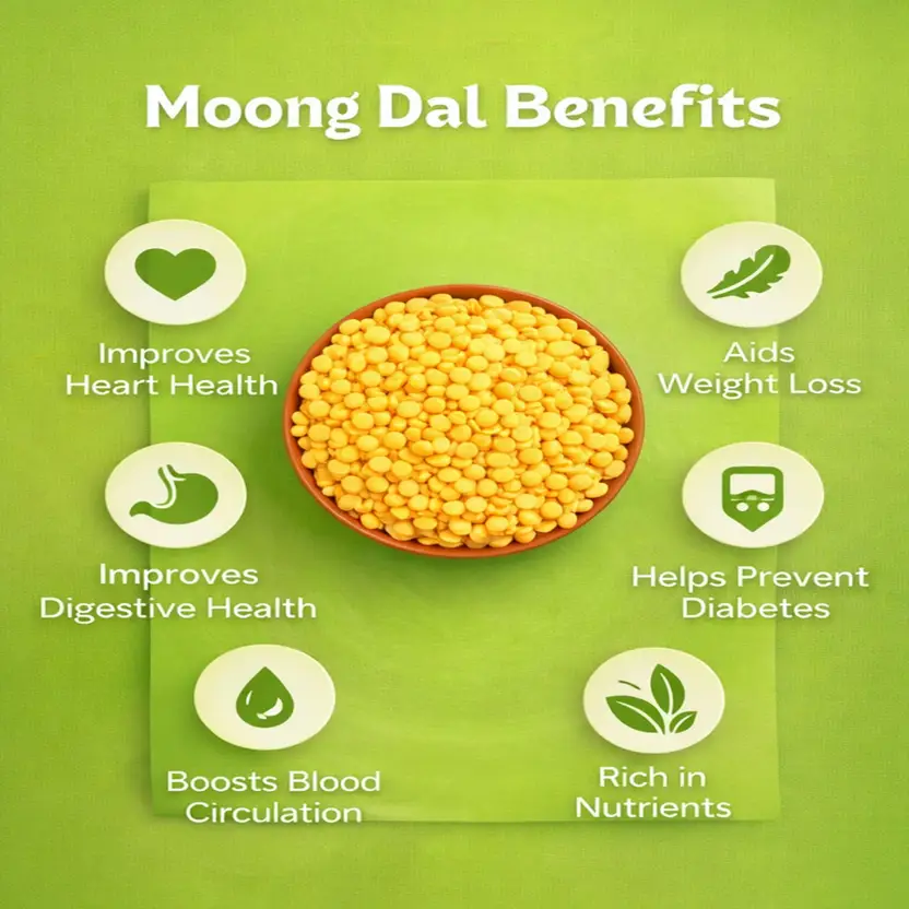 Pearl Organic Fresh Yellow Moong Dal, (Moong Dal Dhuli) 500 g