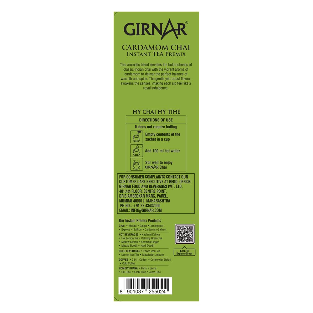 Girnar Instant Premix Cardamom (10 Sachets)
