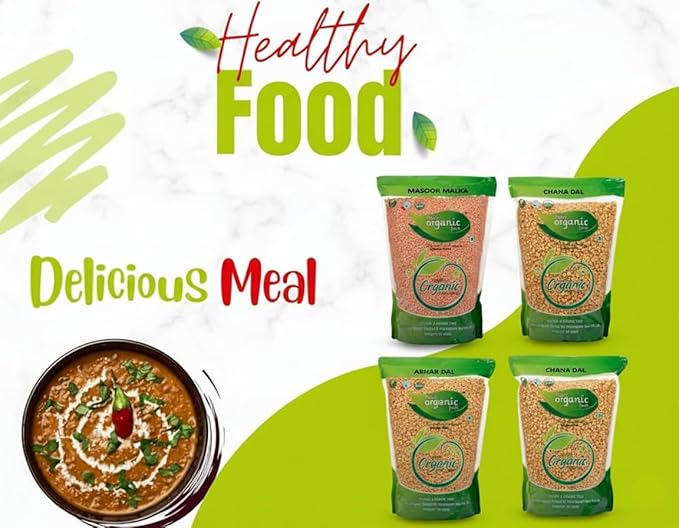 Pearl Organic Fresh Organic Dal - Masoor Malka, 500 g