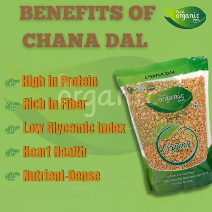 Pearl Organic Fresh Organic Chana Dal