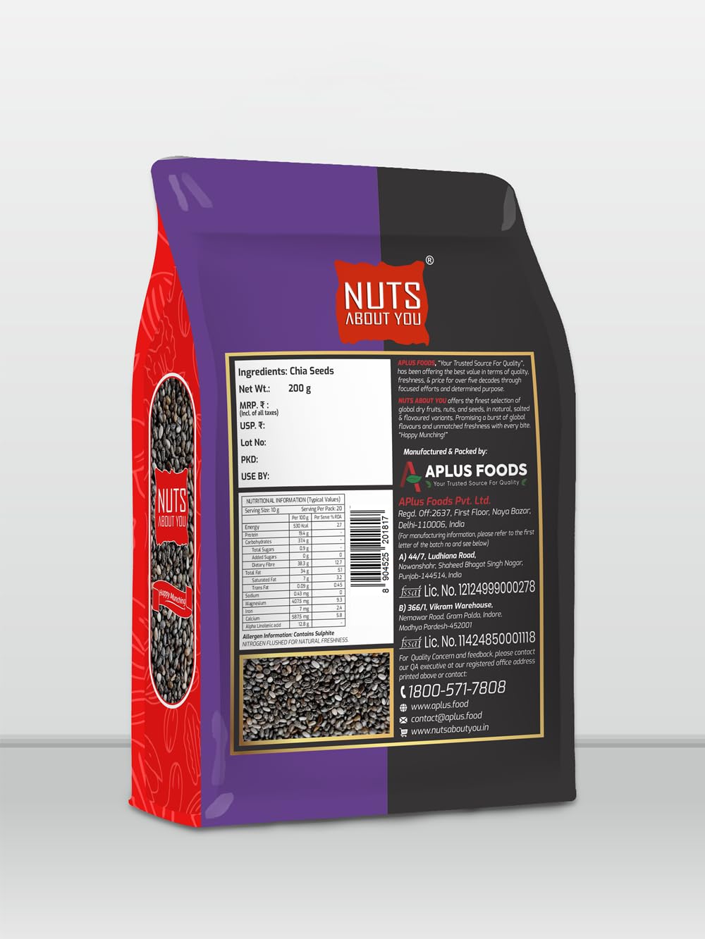 Nuts About You CHIA Seeds, 200 g