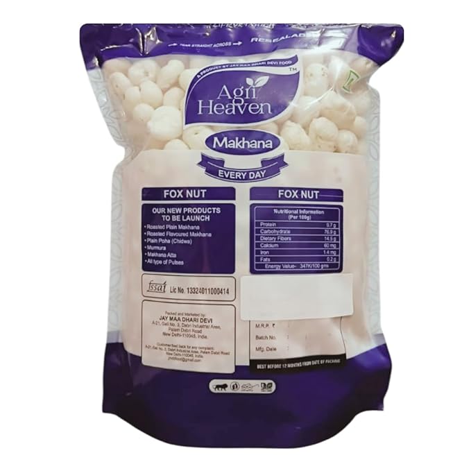 Agri Heaven - Protein Rich Makhana (Foxnut) 200g