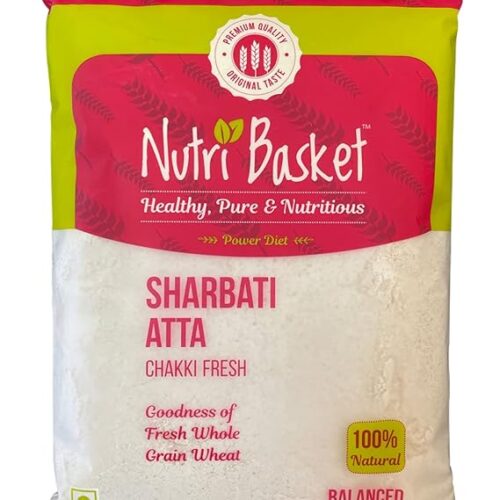 Nutri Basket Sharbati Wheat Flour, 1 kg