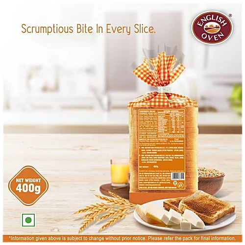 English Oven Sandwich Bread, 400 g Pouch - Image 4