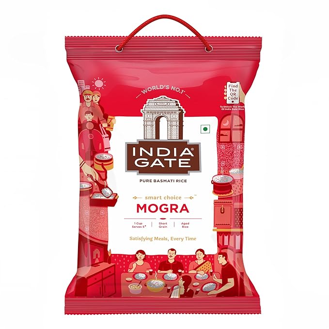 India Gate Basmati Rice Bag, Mogra, 5kg (Broken Rice)