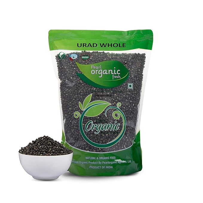 Pearl Organic Fresh Urad Whole (Sabut Urad Dal) 500 g