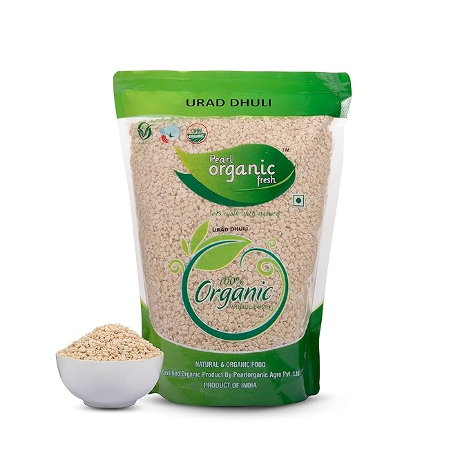 Pearl Organic Fresh Organic Urad Dhuli Dal 500 g