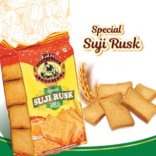 Kidys Special Suji Rusk, 100% Vegetarian