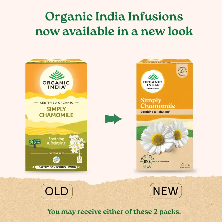 Organic India Simply Chamomile, 25 Tea Bags