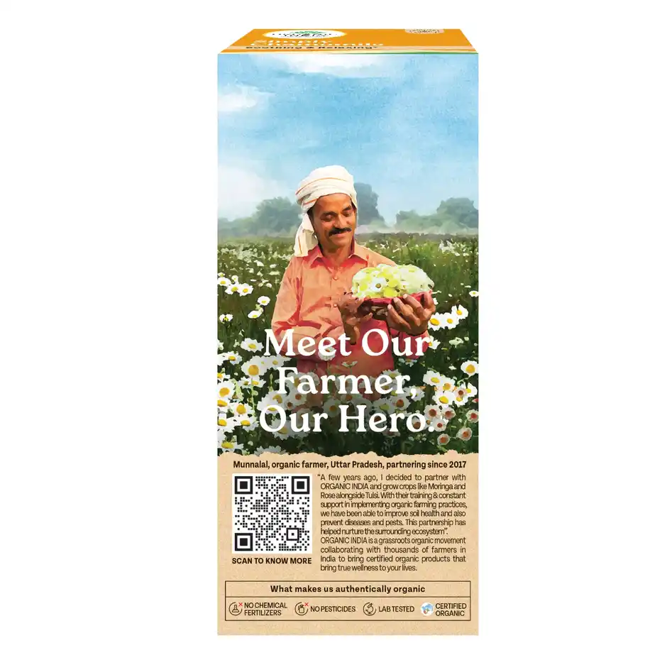 Organic India Simply Chamomile, 25 Tea Bags