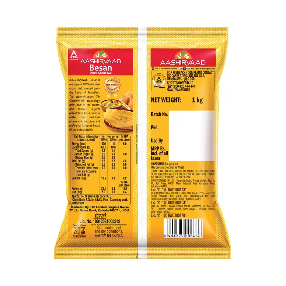 Aashirvaad Bikaneri Chana Dal Besan, 1 kg