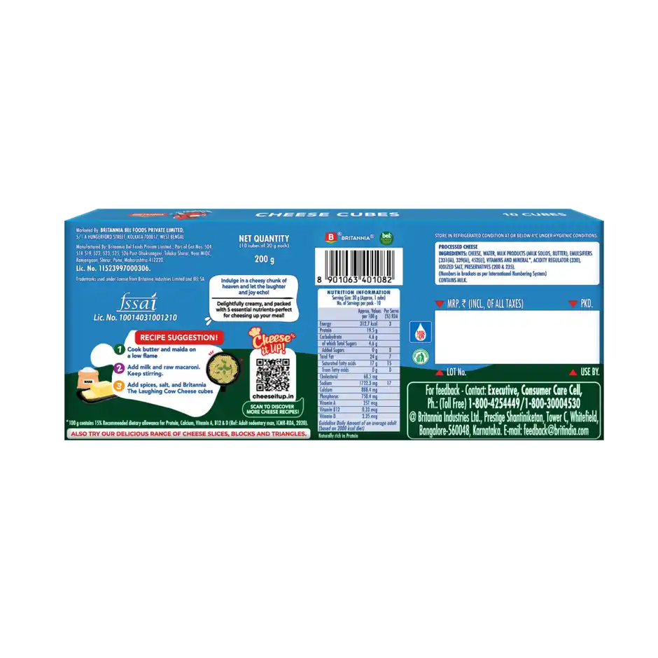 Britannia Cheese Cubes , 200 g