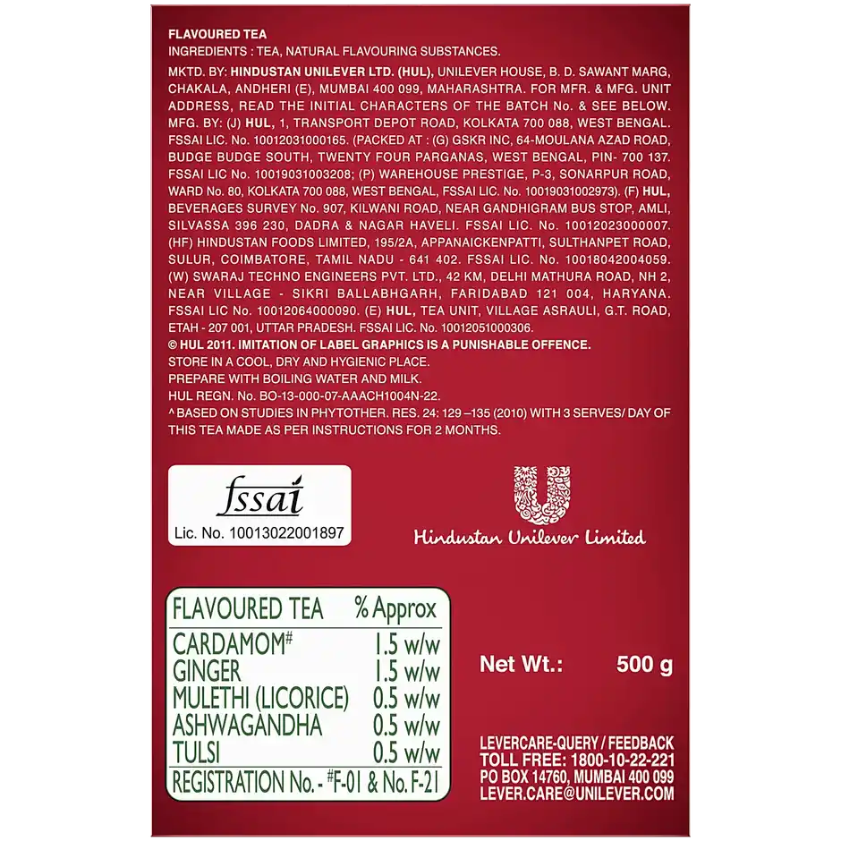 Brooke Bond Red Label Natural Care Tea 500g