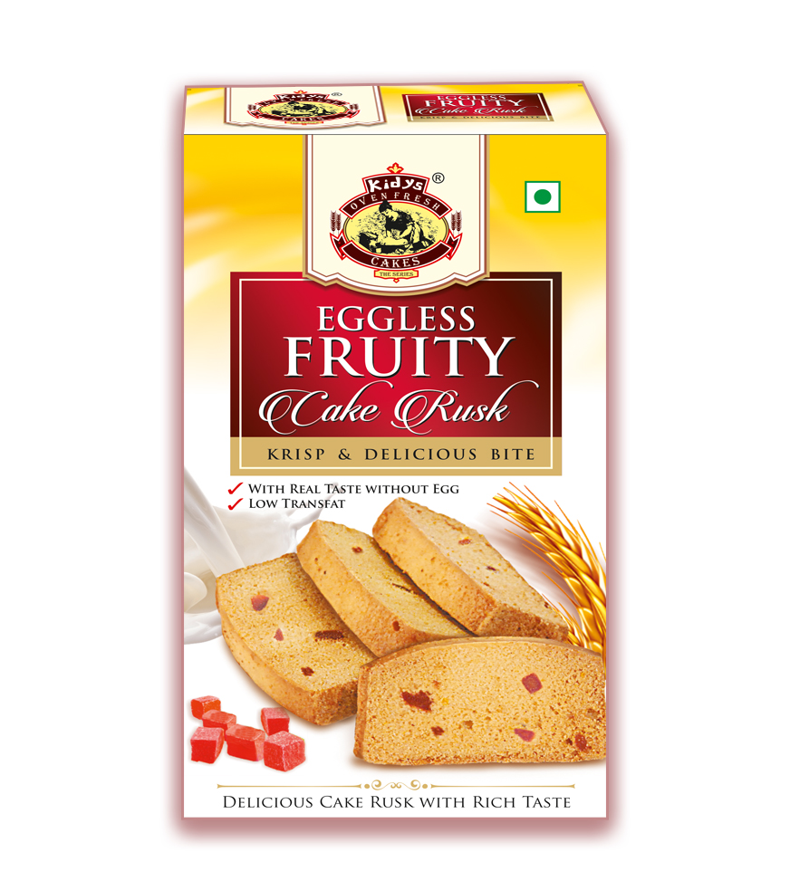 Kidys Eggless Fruity Cake Rusk, 350 g