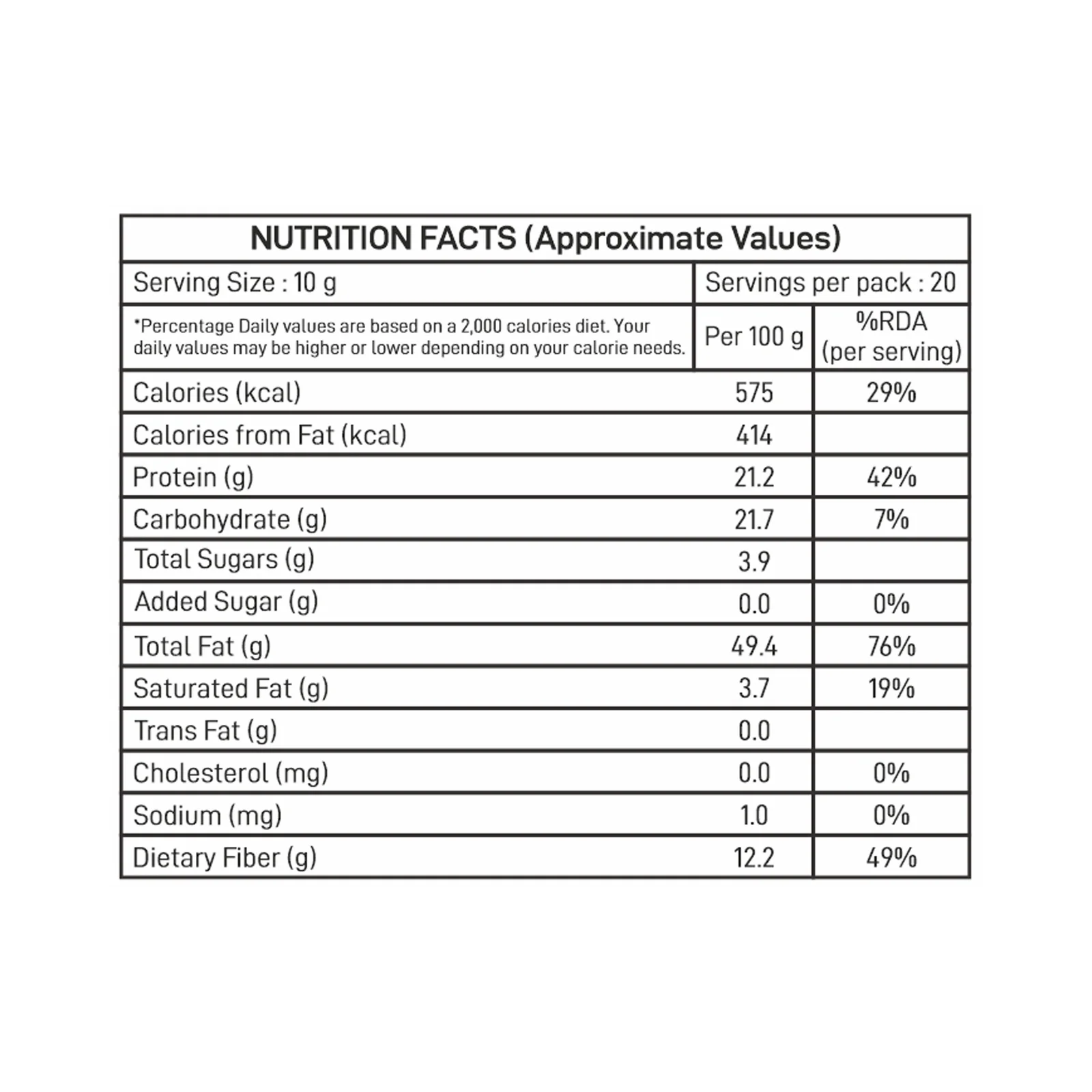 Gourmia California Almonds 200g