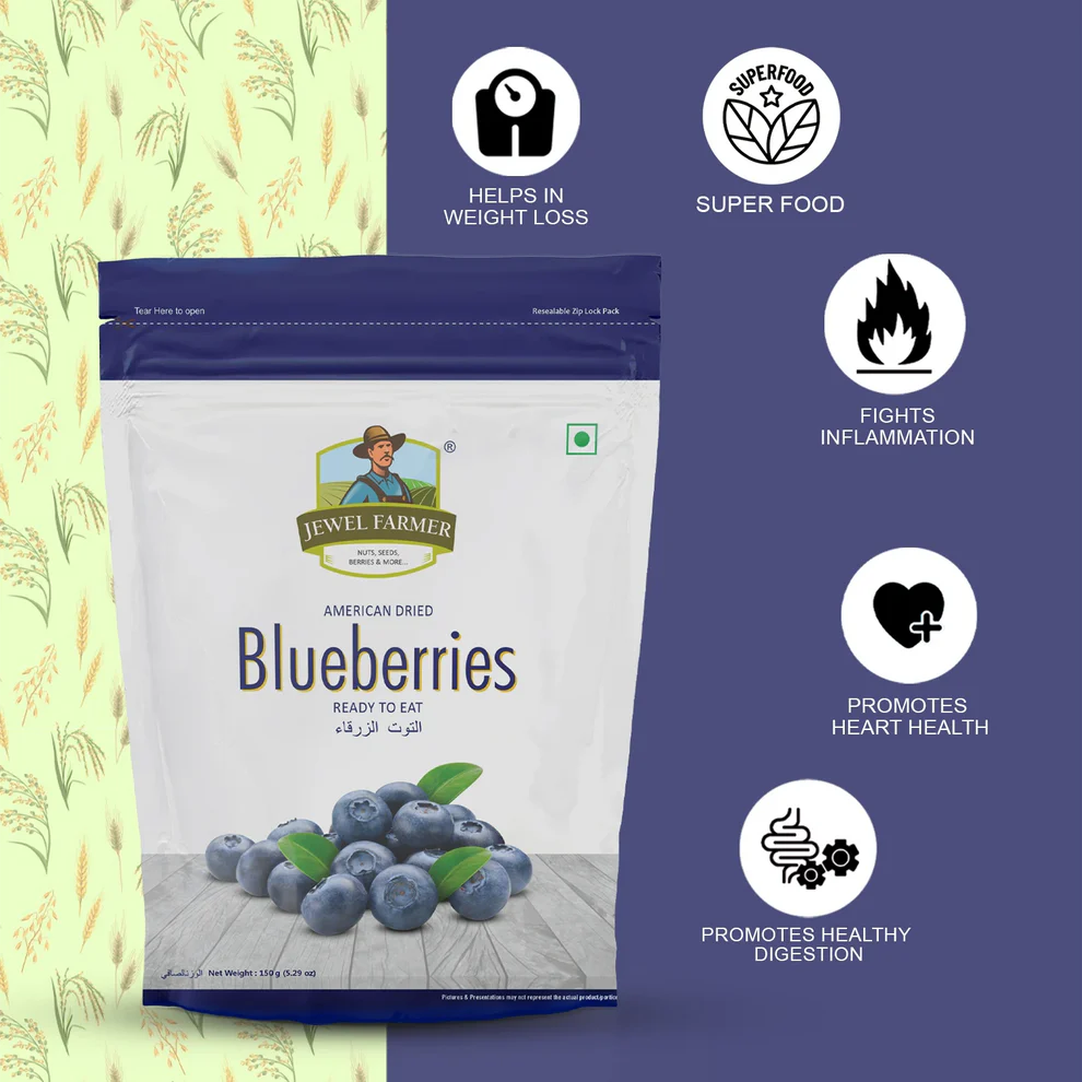 Jewel Farmer American Dried Blueberries - 150g