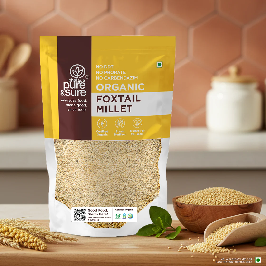 Pure & Sure Organic Foxtail Millet, 500 g