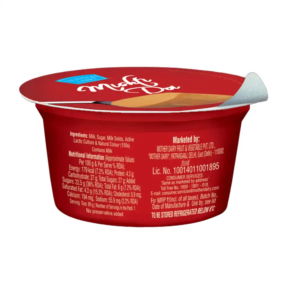 Mother Dairy Mishti Doi Cup, 80 g - Image 3