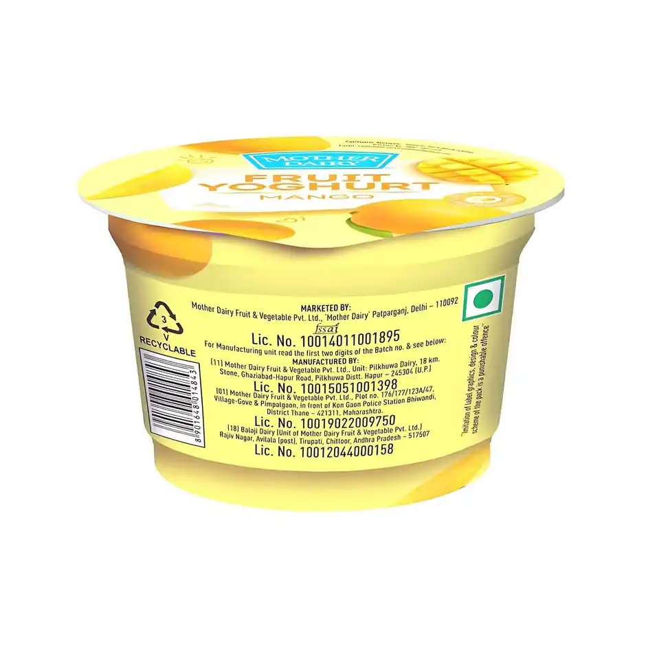 Mother Dairy Yoghurt - Mango, 100 g