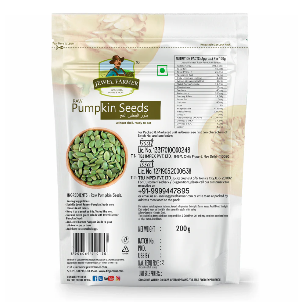 Jewel Farmer Pumpkin Seeds - 200g